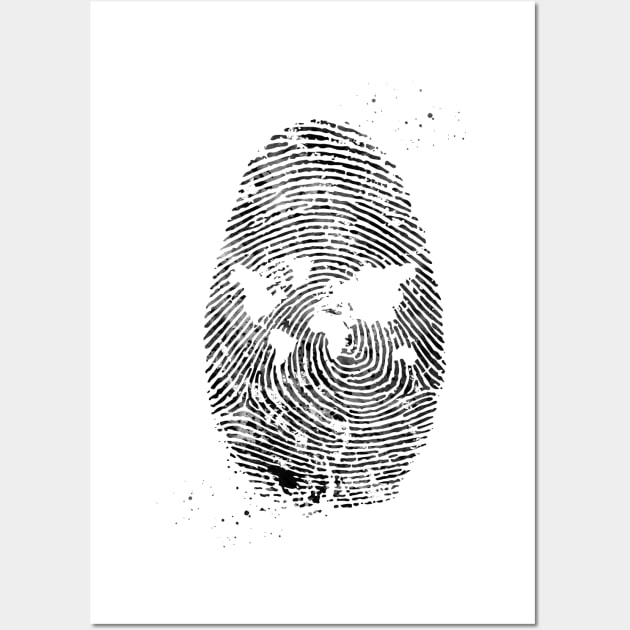 Fingerprint Wall Art by erzebeth